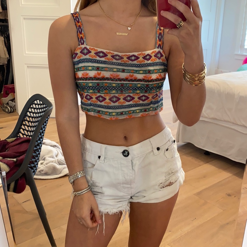 Printed Crop Top